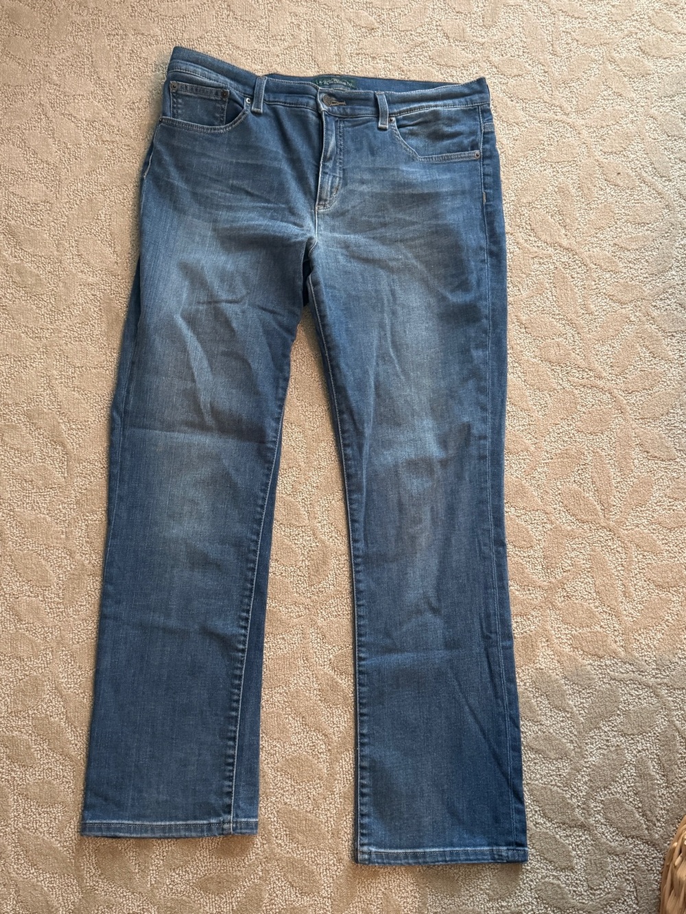 Lauren Ralph Lauren Medium Blue Women's Straight-Leg Jeans